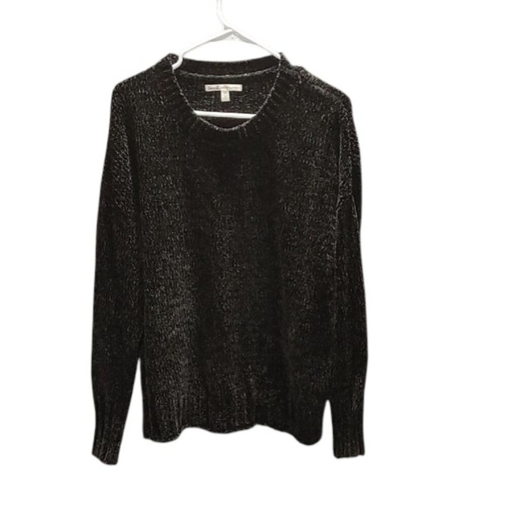 Seven7 Chanille Black Oversized Sweater 24 PTP